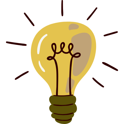 illustration of a bright light bulb